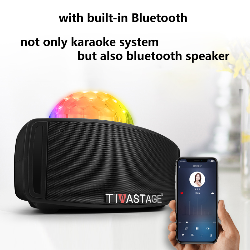 Hệ thống karaoke Bluetooth di động có micrô và pin nhẹ