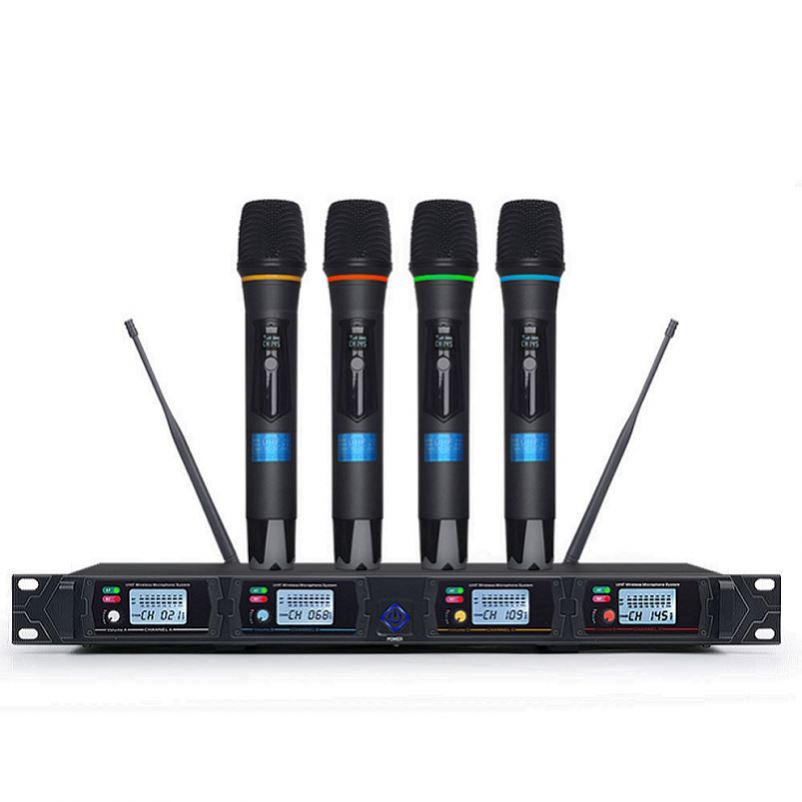 Tiwa chất lượng cao chuyên nghiệp cầm tay UHF 4 kênh Micrô không dây cho hệ thống karaoke