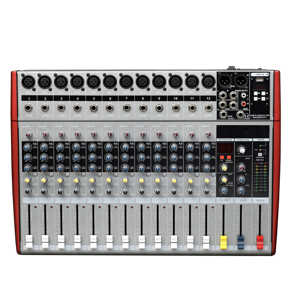 TWASTAGE 12 Channel Mixing Console DJ Mixer MS-12